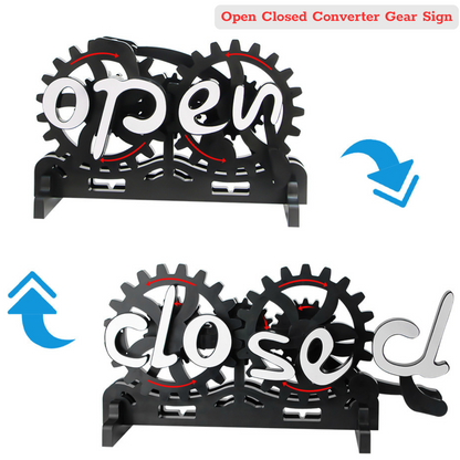 Open/Closed Converter Gear Sign