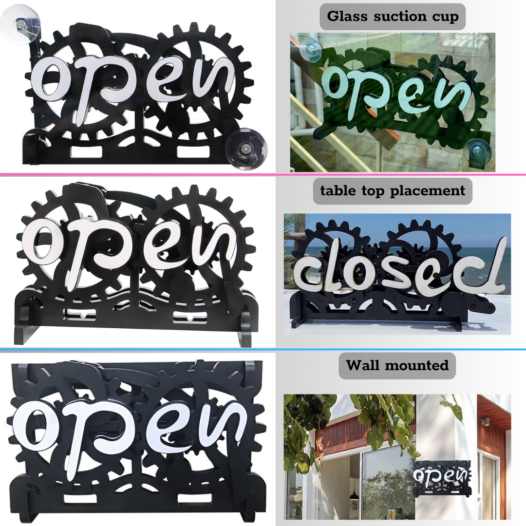 Open/Closed Converter Gear Sign